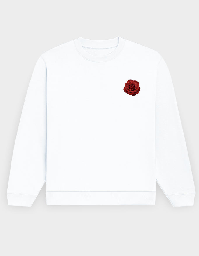 Unisex Ivory Rose Sweatshirt
